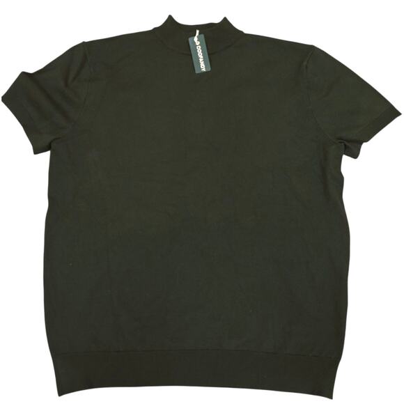 NWT Coofandy  Men's  Mockneck Pullover Short Sleeve Sweater - Picture 3 of 7